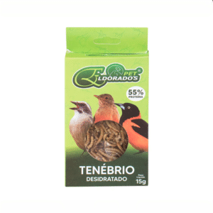 Tenébrio Desidratado 15gr - Caixa com 12 Unidades